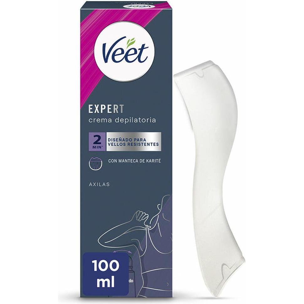 Veet, Wachs + Enthaarungscreme, Expert Body Hair Removal Cream for Underarms 100ml (100 ml, 1 x)