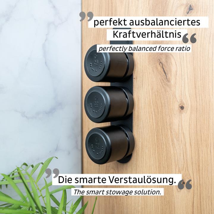 Image du produit Silwy Kit de pots magnétiques d'épicerie fine, 125 ml