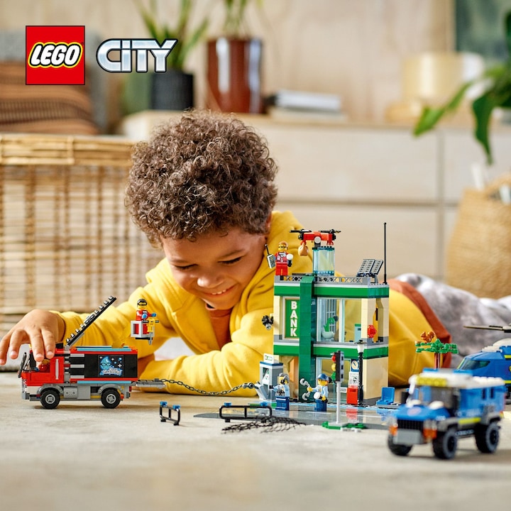 Immagine prodotto LEGO Rapina in banca con inseguimento in auto (60317, LEGO City)