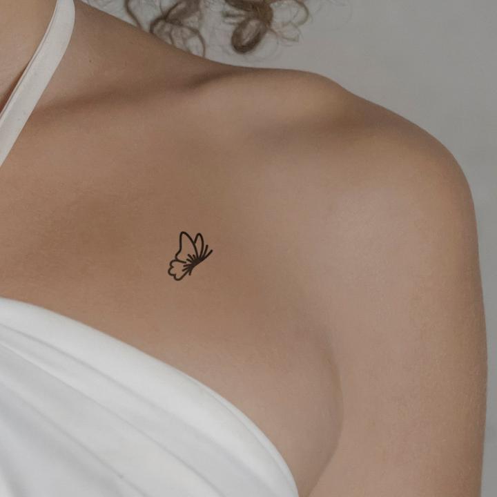 Produktbild minink Temporäres Tattoo – Fliegender Schmetterling