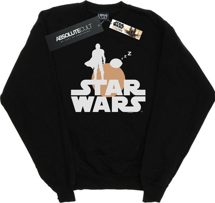 Star Wars The Mandalorian Mando And The Child Silhouette Sweatshirt (XL)