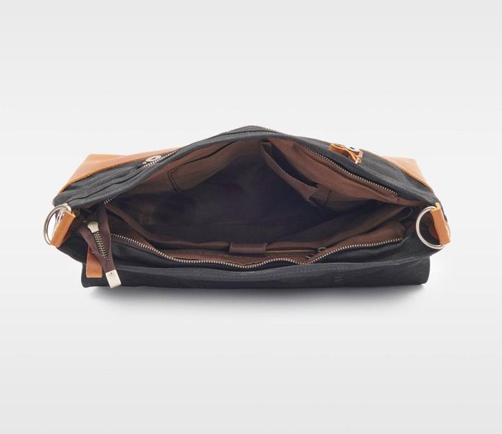 Immagine prodotto Only-Bags.Store Borsa messenger, resistente borsa in pelle di tela, elegante borsa per laptop da 16 pollici