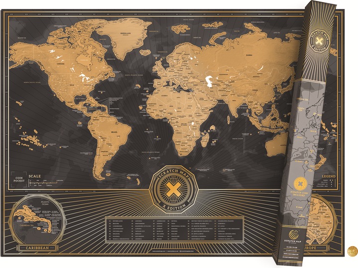 Immagine prodotto Luckies Scratch Map X Edition (82 x 58 cm)