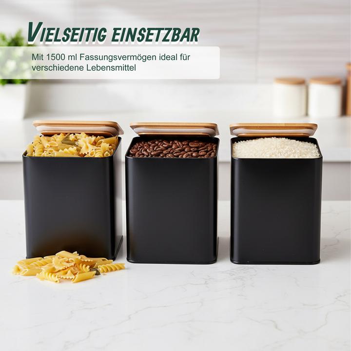 Actual product image Relaxdays 3x storage tins (1.50 l)