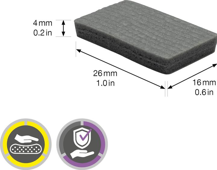 Image du produit Amortisseur de vibrations Soft Pad 26x16 mm 16 pcs. (16 pcs)