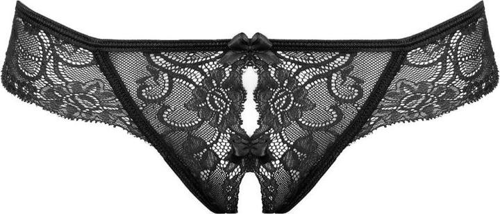 Actual product image Christine Le Duc Spitzenstring mit offenem Schritt Marzia Schwarz (L)