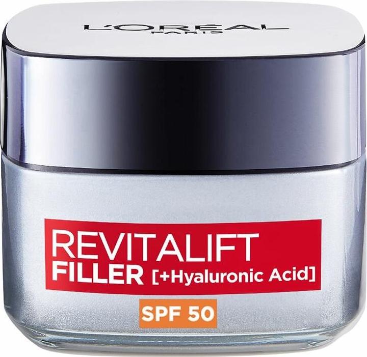 L'Oréal Paris REVITALIFT FILLER ácido hialurónico crema día SPF50 50 ml (50 ml, Tagescreme, SPF 50)