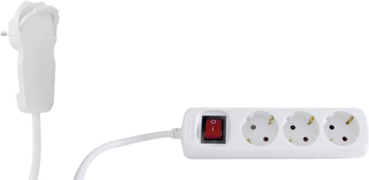 Actual product image REV Power strip (3x, CEE 7/3, 2 m)