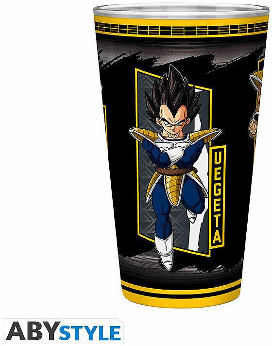 Actual product image ABYstyle Dragon BallLarge Glass 400ml: DBZ/Saiyans Invasion