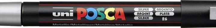 Actual product image Posca Marker PC-3M round tip (Silver, 1.30 mm, 1 x)