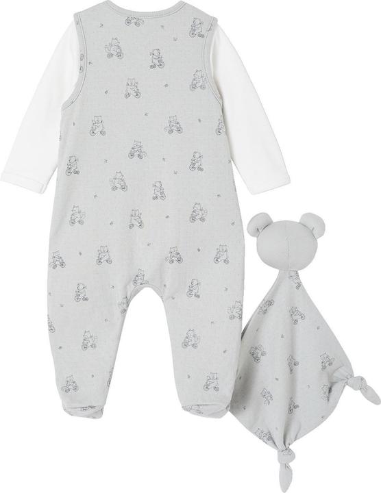 Produktbild Vertbaudet Bio-Kollektion: Baby-Set zur Geburt aus Overall, Body & Schmusetuch (74)