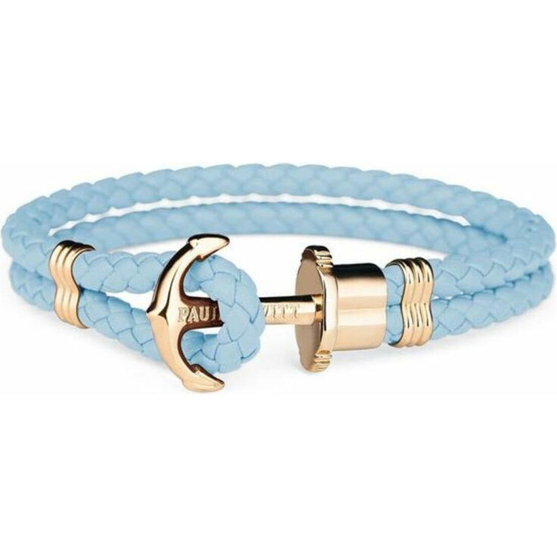 Paul Hewitt, Bracciale, Bracciale ad ancora Phrep Gold Niagara, (21 cm, Metallo, Cuoio)
