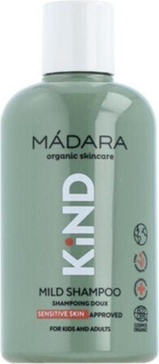 Immagine prodotto Madara Shampoo biologico delicato per bambini ai fiori di tiglio e lino - 250ml - Mádara (250 ml, Shampoo liquido)