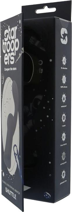 Actual product image Dreamtoys Dream Toys Startroopers Shuttle Strong P-Spot Vibrator Blue 19.6 cm