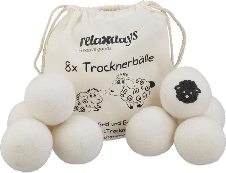 Produktbild Relaxdays 8x Trocknerbälle
