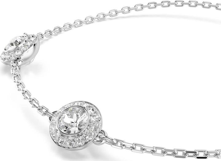 Actual product image Swarovski Una Angelic Armband Rundschliff Doppelseitige Motive Weiss Rhodiniert (24 cm, Swarovski Metal)
