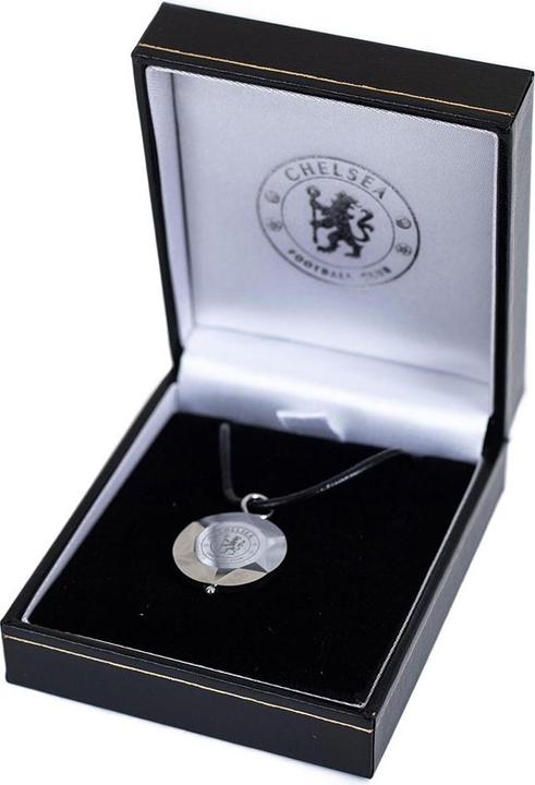 Produktbild Chelsea FC Lederkordel Halskette mit Anhänger Tungsten (100% synthetisches Material)
