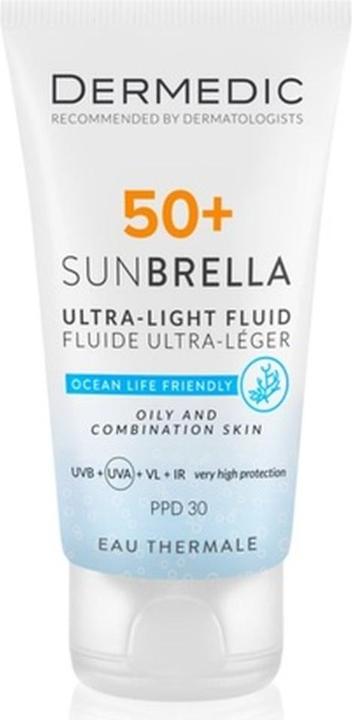Produktbild Dermedic Sunbrella Sonnenschutzemulsion für fettige Haut SPF 50+ 40 ml (Sonnencreme Gesicht, SPF 50+, 40 ml)