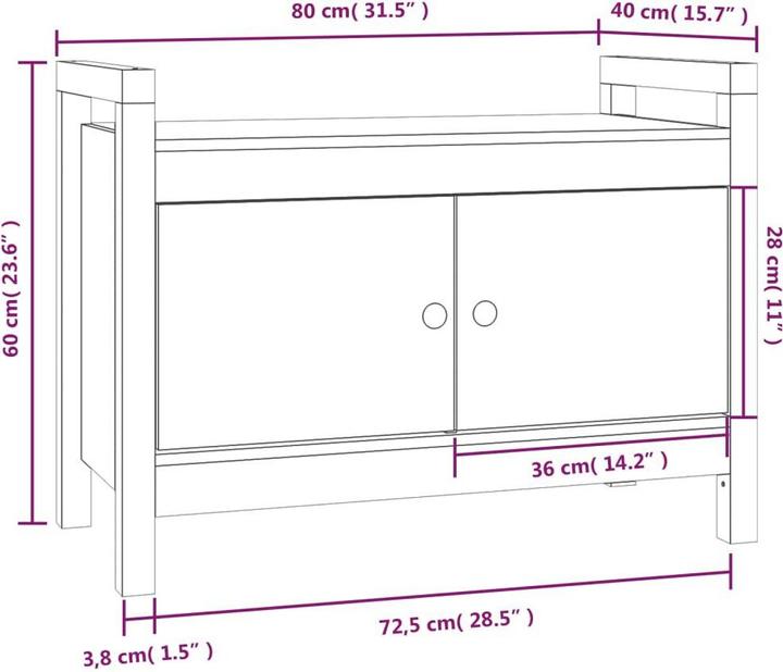 Image du produit vidaXL Uleia (80 cm)