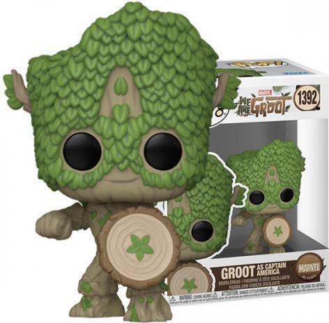 Actual product image Funko Marvel We Are Groot - Groot as Captain America