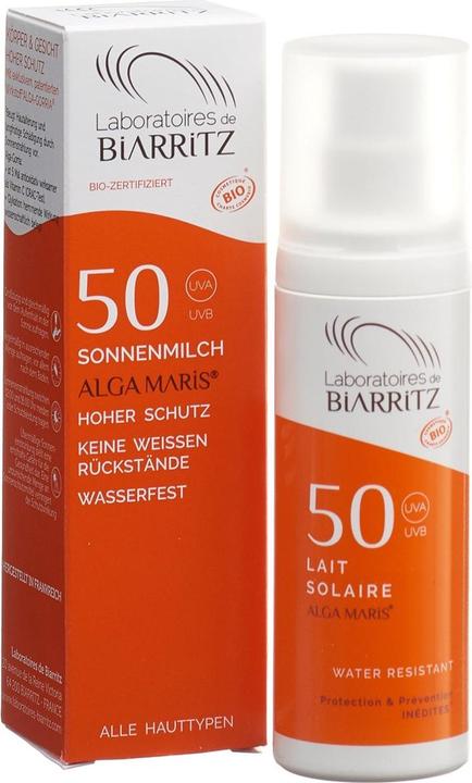 Image du produit Laboratoires de Biarritz Lait solaire (Lait solaire, SPF 50, 100 ml, 168 g)