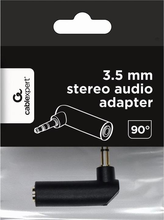 Produktbild Cablexpert 3.5mm Klinke – 3.5mm Buchse (Winkeladapter)
