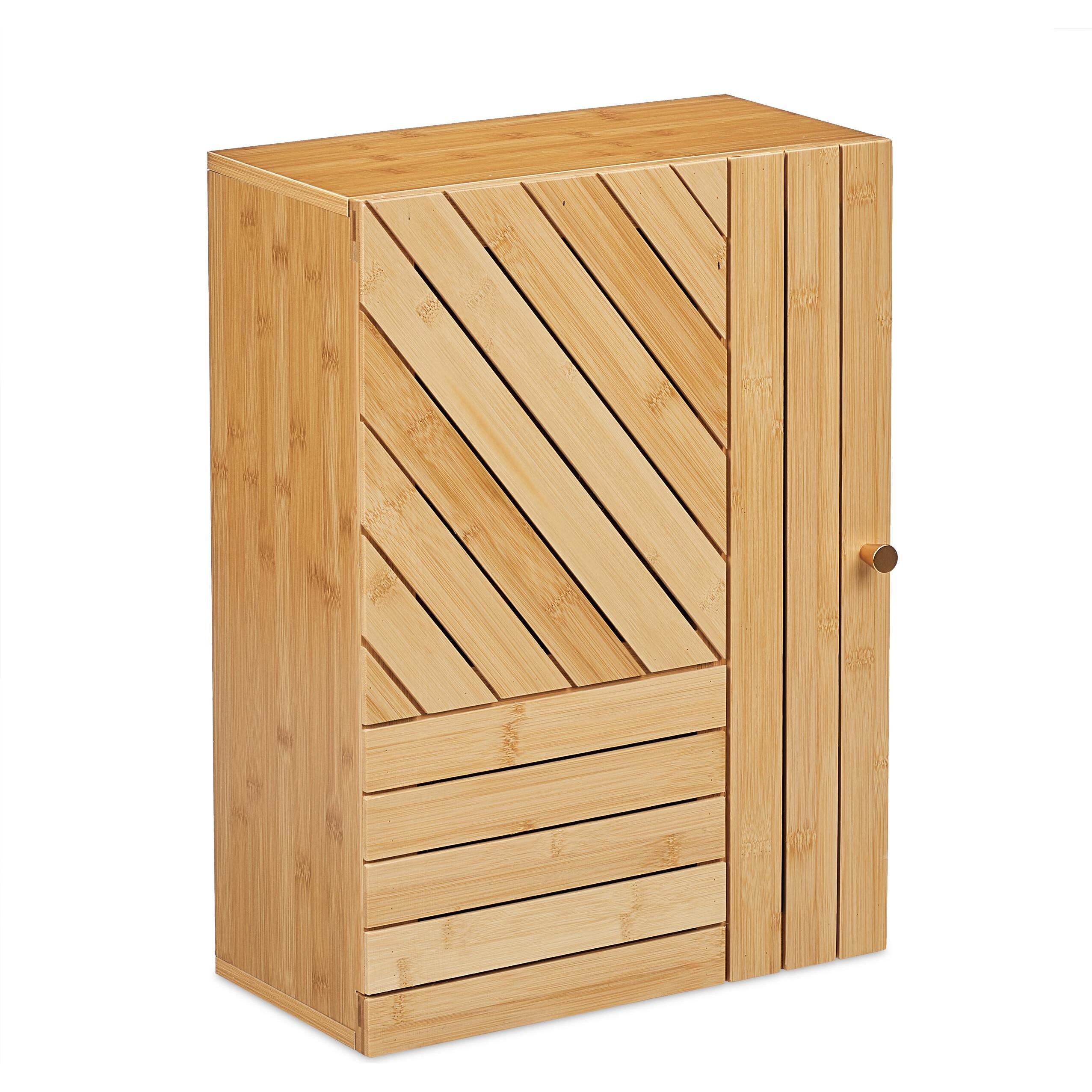 Relaxdays, Badezimmerschrank, Bad-Hängeschrank (40 x 20 x 55 cm)