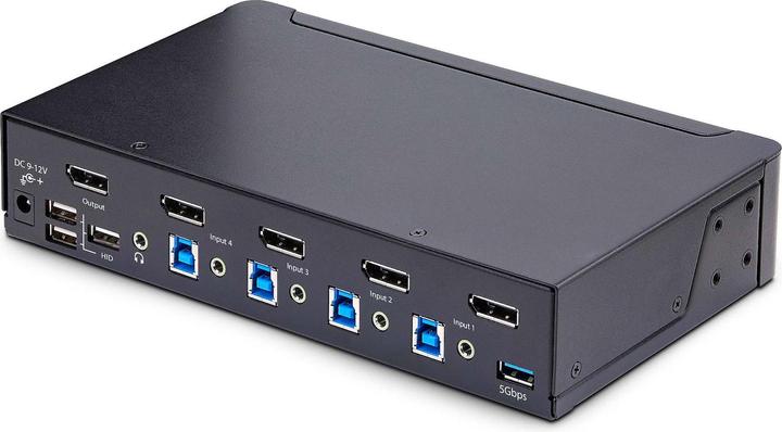 Productafbeelding StarTech com Switch KVM DisplayPort 4 poorten - 8K 60H/4K 144Hz, Uniek scherm, DisplayPort 1.4, 2 poorten