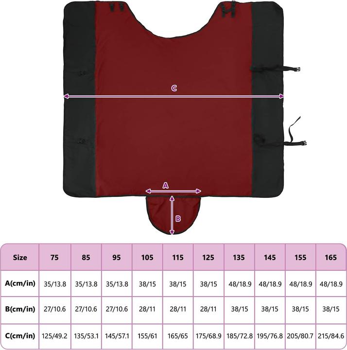 Produktbild vidaXL Pferdedecke