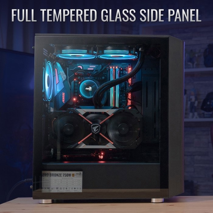 Produktbild AeroCool Geh Midi Interstellar MicroATX/ATX/MiniITX ARGB/TG (ATX, Mini-ITX, mATX)