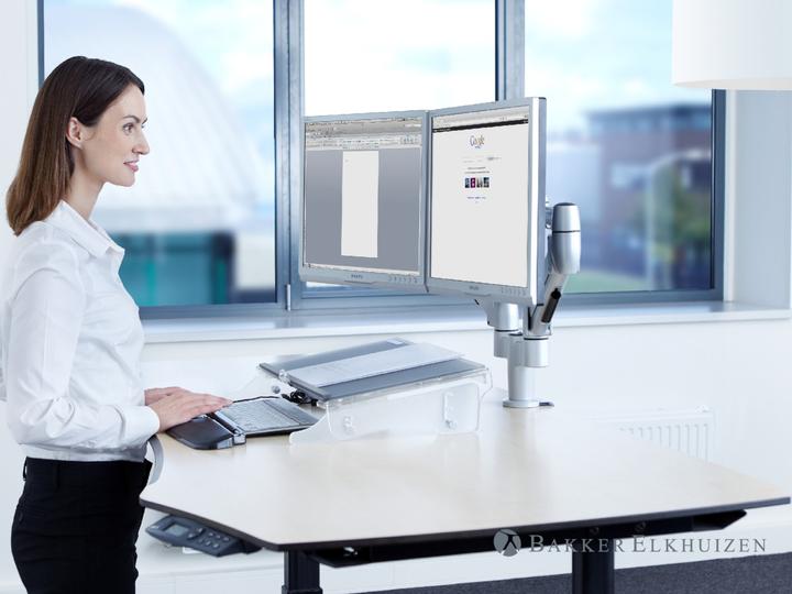 Image du produit Bakker Space-arm Beam Dual CL Clamp (7-14 kg) - 14 kg - 61 cm (24 pouces) - 75 x 75 mm - (Tables, 24", 13.60 kg)