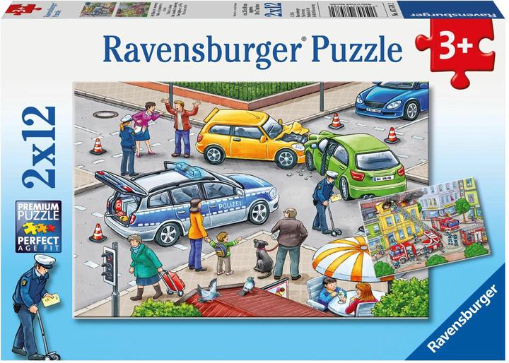 Produktbild Ravensburger Mit Blaulicht unterwegs (12 Teile)