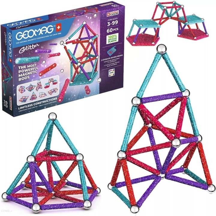 Actual product image Geomag Glitter Set Recycled
