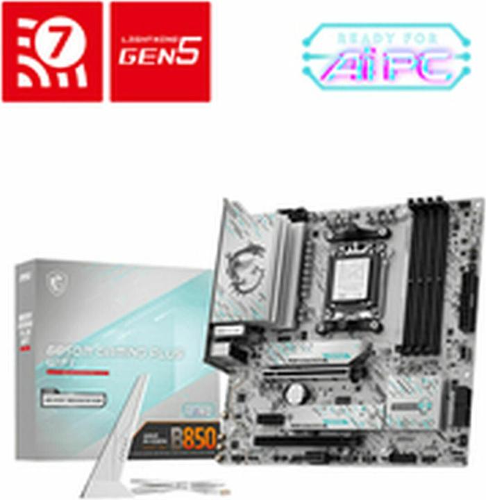 Produktbild MSI B850M GAMING PLUS WIFI (AM5, AMD B850, mATX)