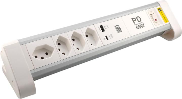 Actual product image Schönenberger Tisch-Steckdosenleiste (4x, Type 13, 2 m)