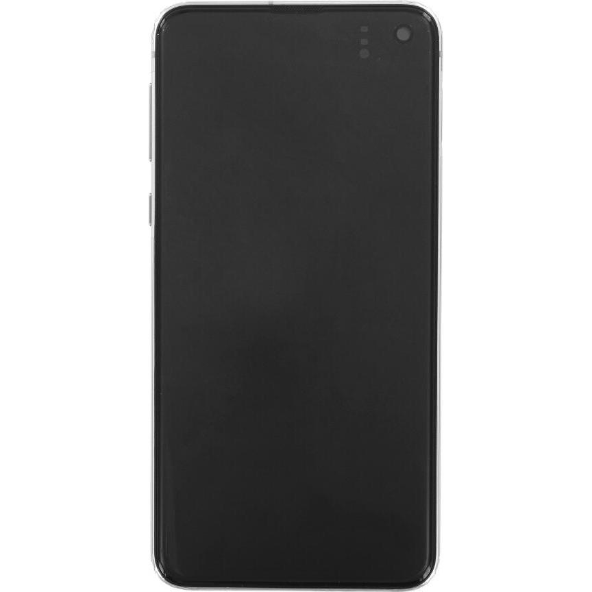 Samsung Display-Einheit + Rahmen G970F Galaxy S10e prism white GH82-18852B (Display, Galaxy S10e), M