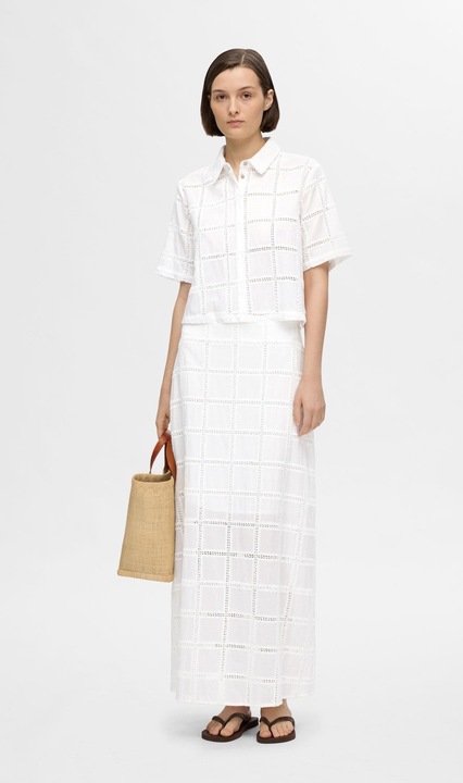 Image du produit Selected Femme Maxijupe en coton (42)