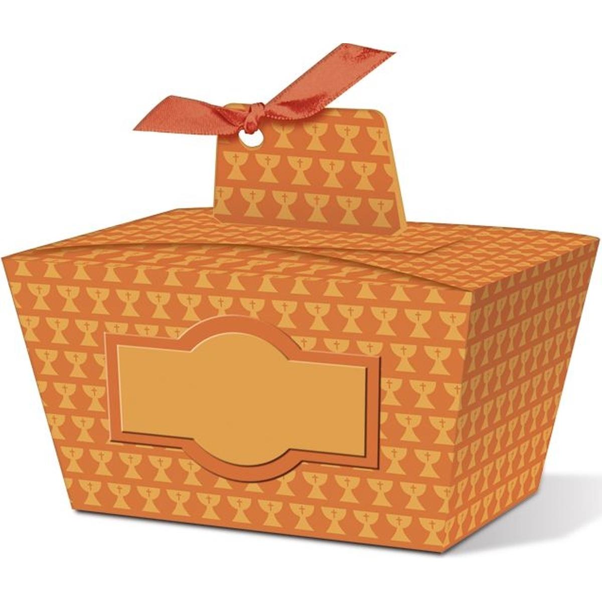 Ursus, Geschenkverpackung, Geschenkbox Joelle orange 8,5x4,5x6cm VE=5 Stück Motiv: 02 (Geschenkbox, 5 x)