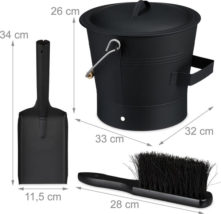 Actual product image Relaxdays Ash Bucket
