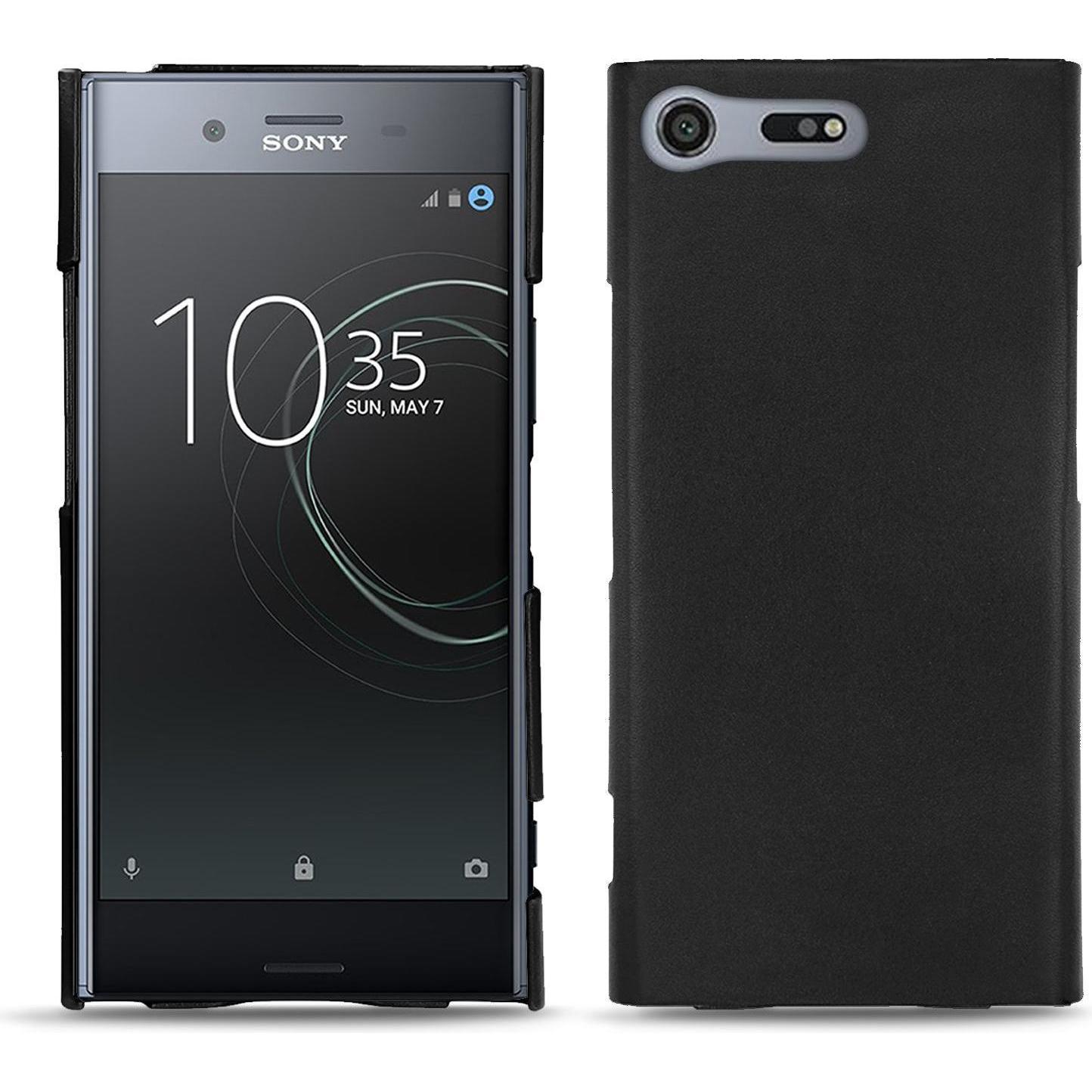 Noreve Lederschutzhülle (Sony Xperia XA1 Ultra), Smartphone Hülle, Schwarz