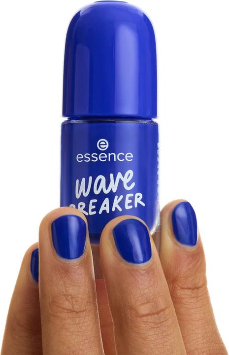Actual product image essence Cosmetics Gel Nail Colour Long-Lasting Blue Nail Polish (75 wave BREAKER, Gel-Effect Nail Polish)
