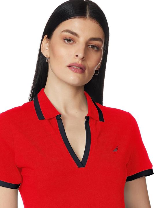 Immagine prodotto Nautica Polo Classico a Collo a V Rigato in Cotone Elasticizzato (S)