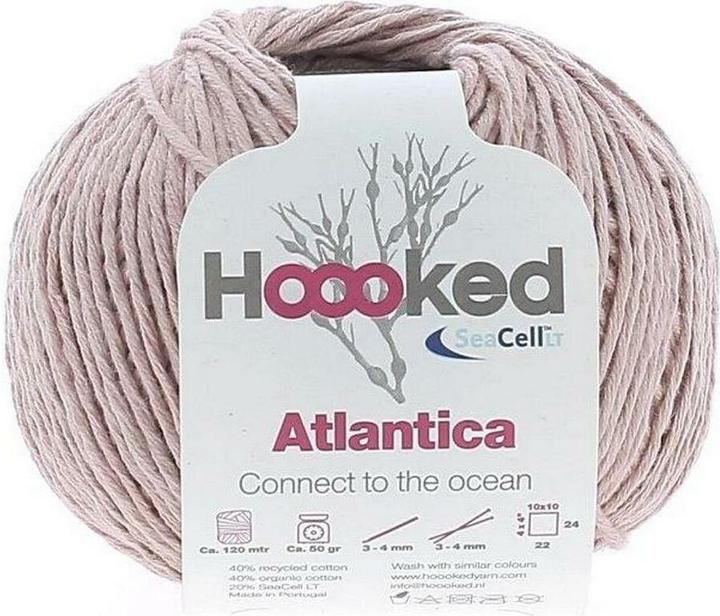 Hoooked Baumwollgarn Atlantica SeaCell Garn Hellbraun (120 m)