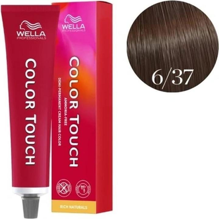 Produktbild Wella Color Touch Rich Naturals - 6/37 (6/37 dunkelblond gold-braun)