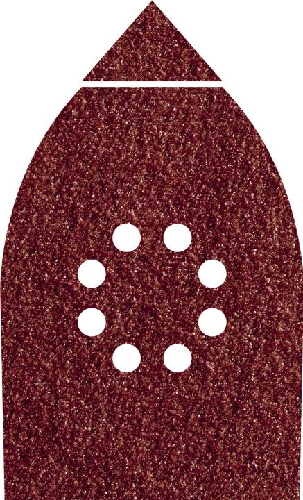 Actual product image wolfcraft 6 Adhesive sanding sheets Aluminium oxide K180 107x142mm (180)
