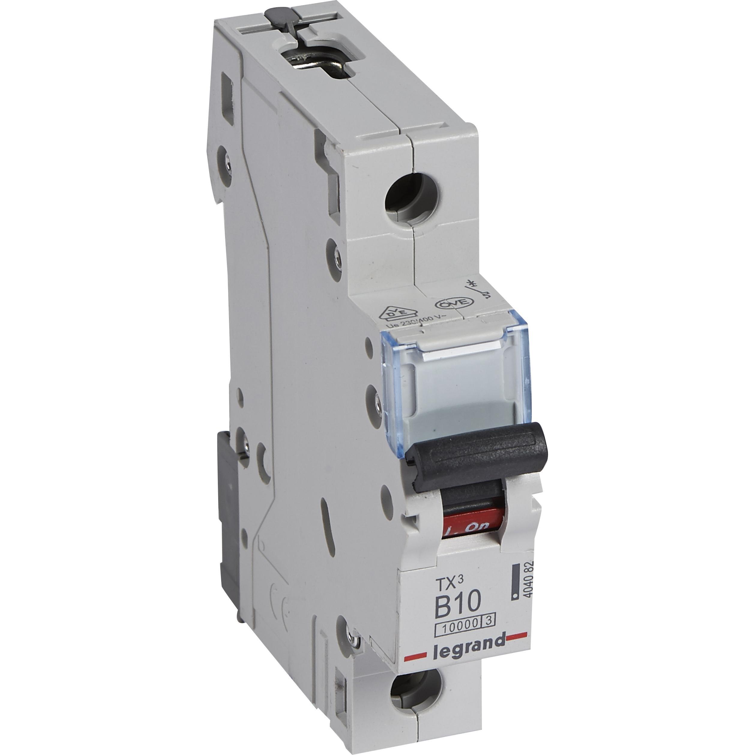 Legrand, Schutzschalter, Überstromschalter 1P B 10A 10 kA AC S311 TX3 (404082)