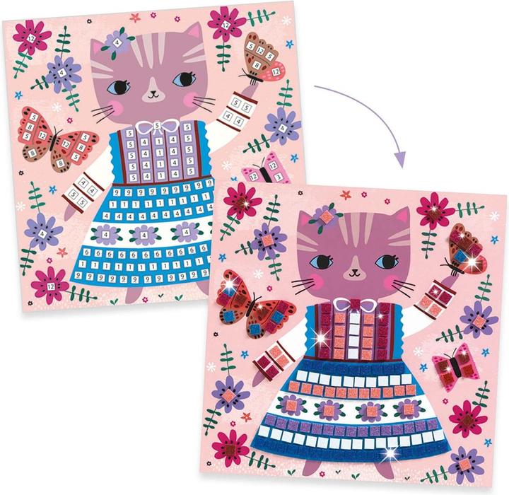 Actual product image Djeco Mosaic cute animals