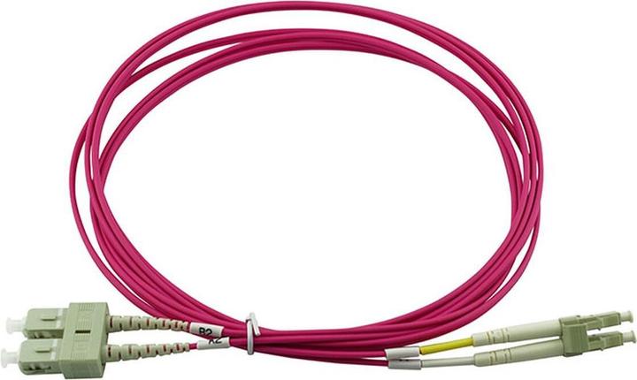 Immagine prodotto CBO Cavo patch in fibra ottica BlueOptics LC / SC MM OM4 magenta 5,0 m