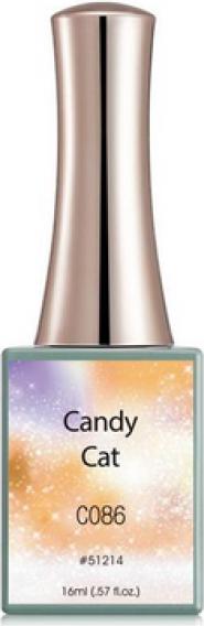 Produktbild Canni Gellack Candy Cat C086 UV/LED (Orange Glitzer-Schimmer, Gel-Effekt Nagellack)