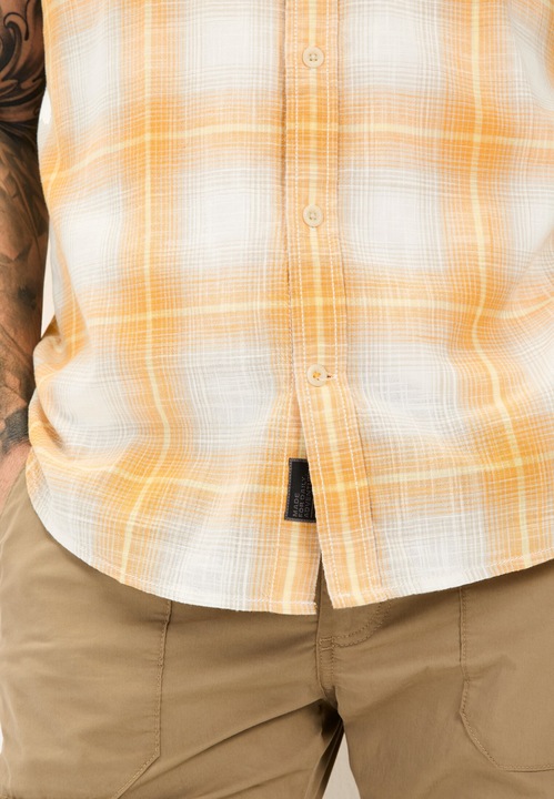 Image du produit Camel Active Kariertes Kurzarmhemd aus reiner Baumwolle (M)